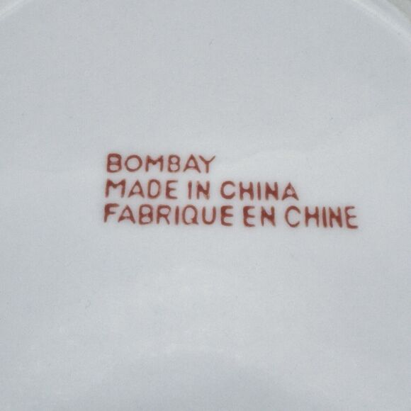 Vintage Bombay China Blue White Summerhill Pattern Saucers Set of 2 Replacement - Picture 4 of 8